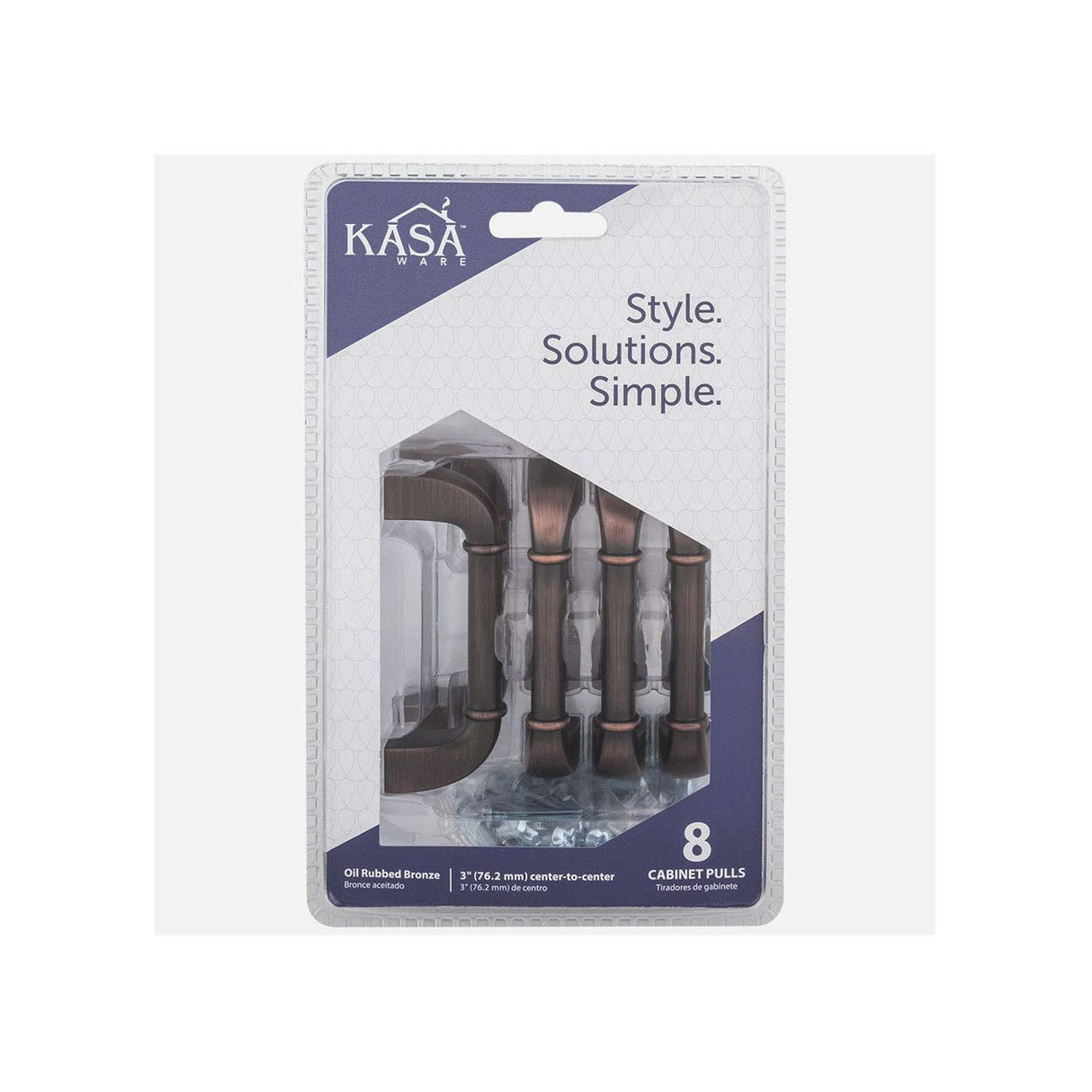 KasaWare K3583BORB-8 3-5/8" Overall Length Pull, 8-pack