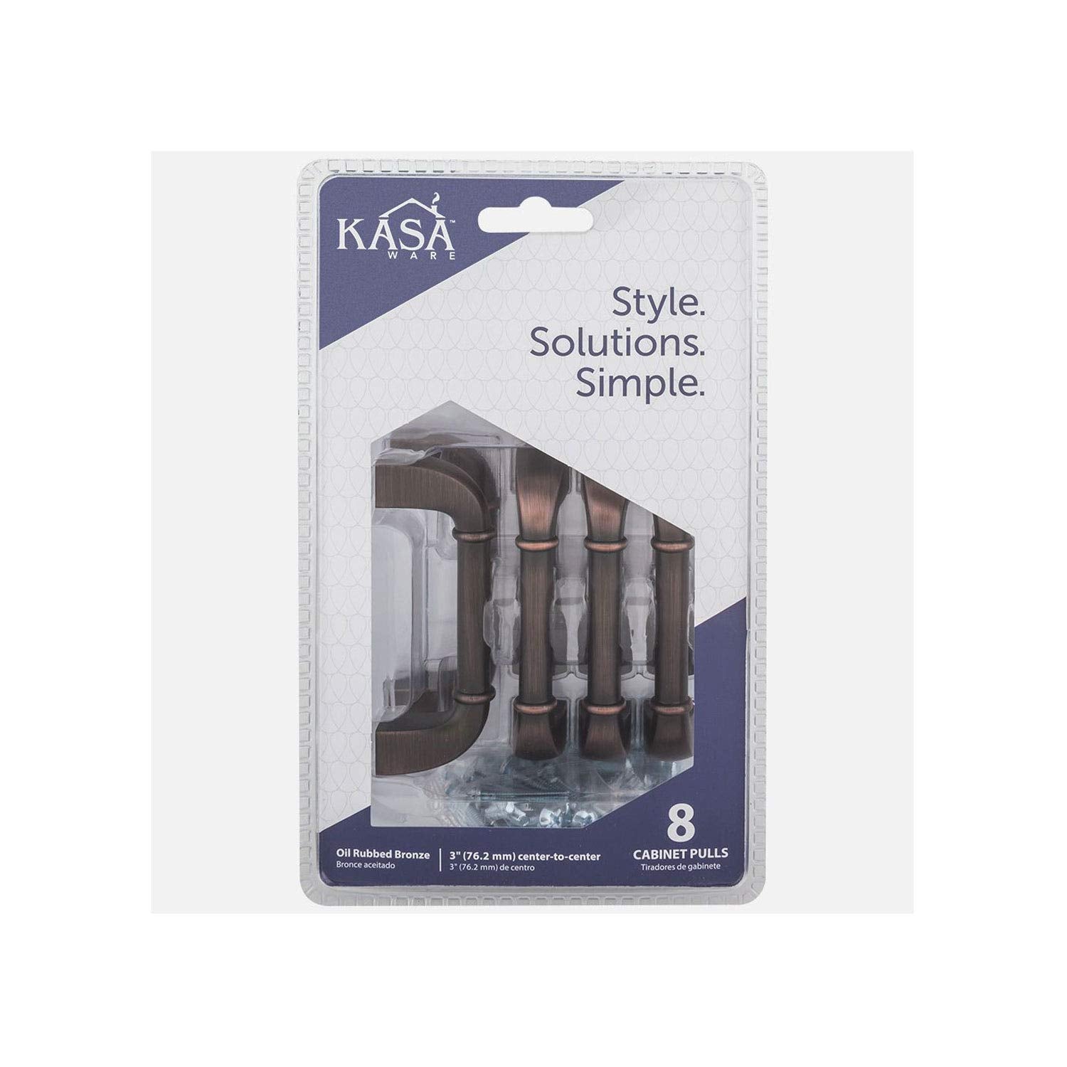 KasaWare K3583BORB-8 3-5/8" Overall Length Pull, 8-pack