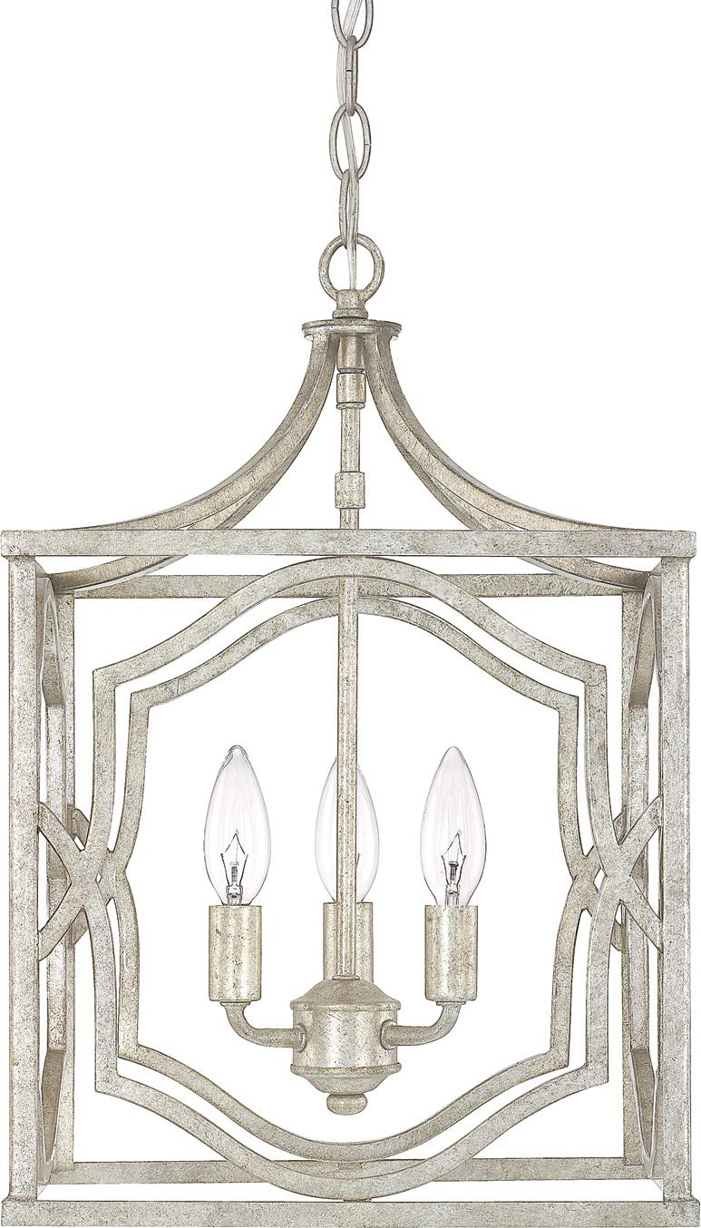 Capital Lighting 9481AS Blakely 3 Light Foyer Antique Silver