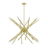 Livex Lighting 46779-12 Soho - 20 Light Large Chandelier In Transitional Style-36.5 Inches Tall and 37.5 Inches Wide, Finish Color: Satin Brass