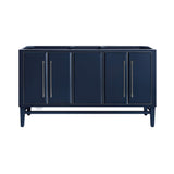Avanity Mason 60 in. Vanity Only in Navy Blue with Silver Trim
