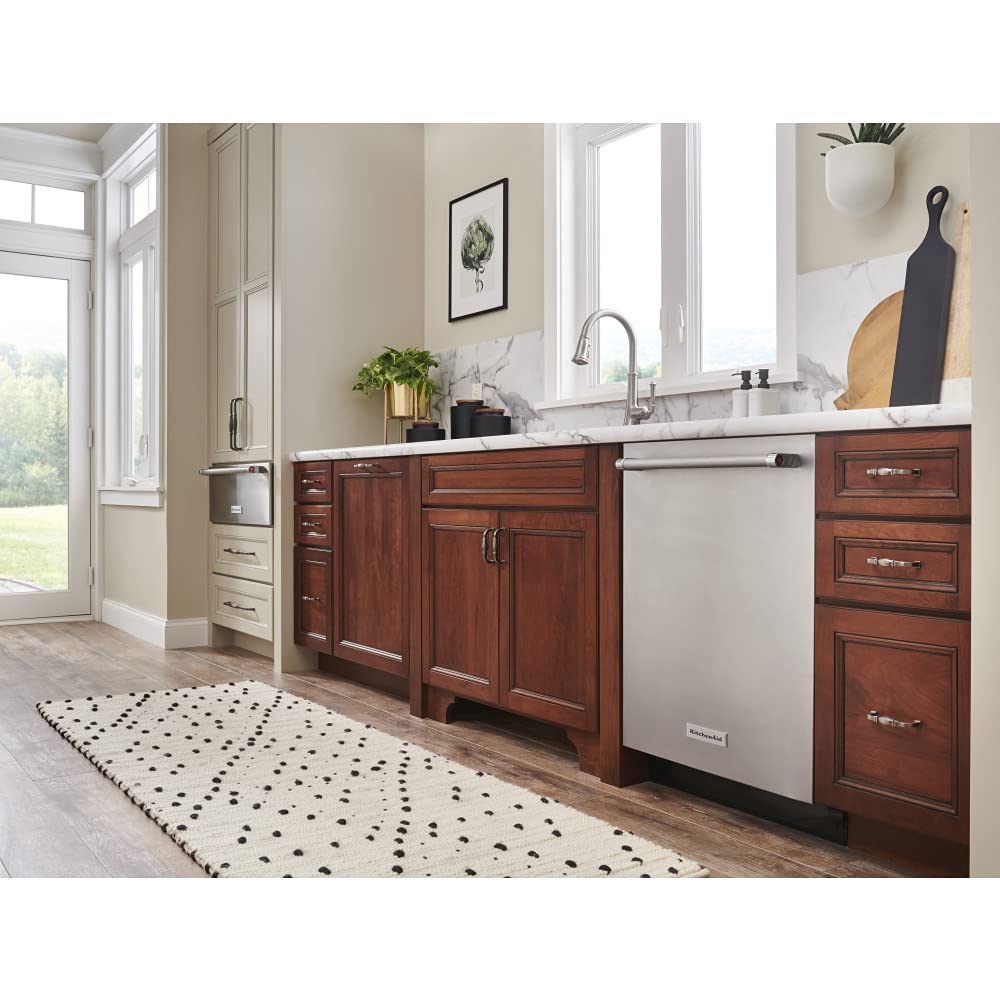 Jeffrey Alexander 278-18BNBDL 18" Center-to-Center Brushed Pewter Audrey Appliance Handle