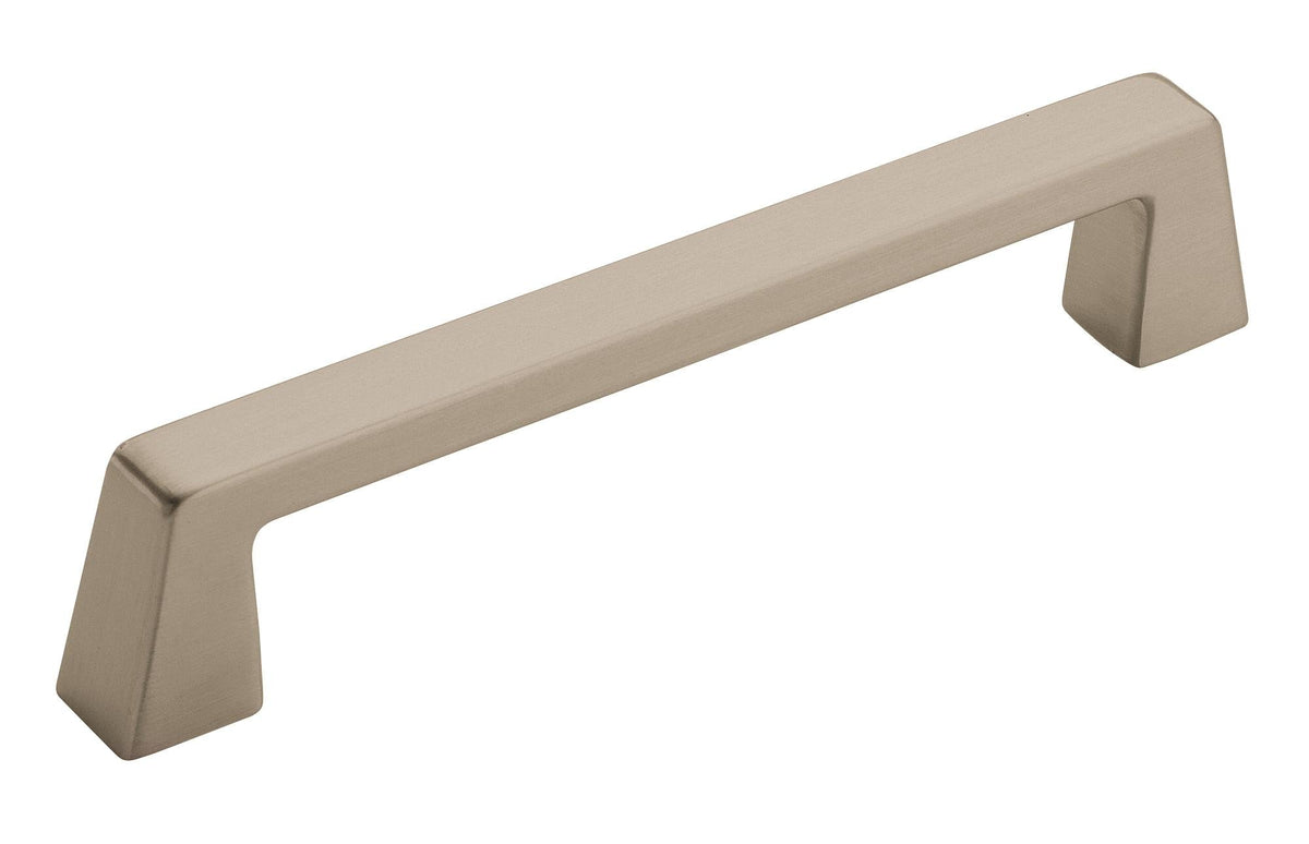 Amerock Cabinet Pull Satin Nickel 5-1/16 inch (128 mm) Center to Center Blackrock 1 Pack Drawer Pull Drawer Handle Cabinet Hardware