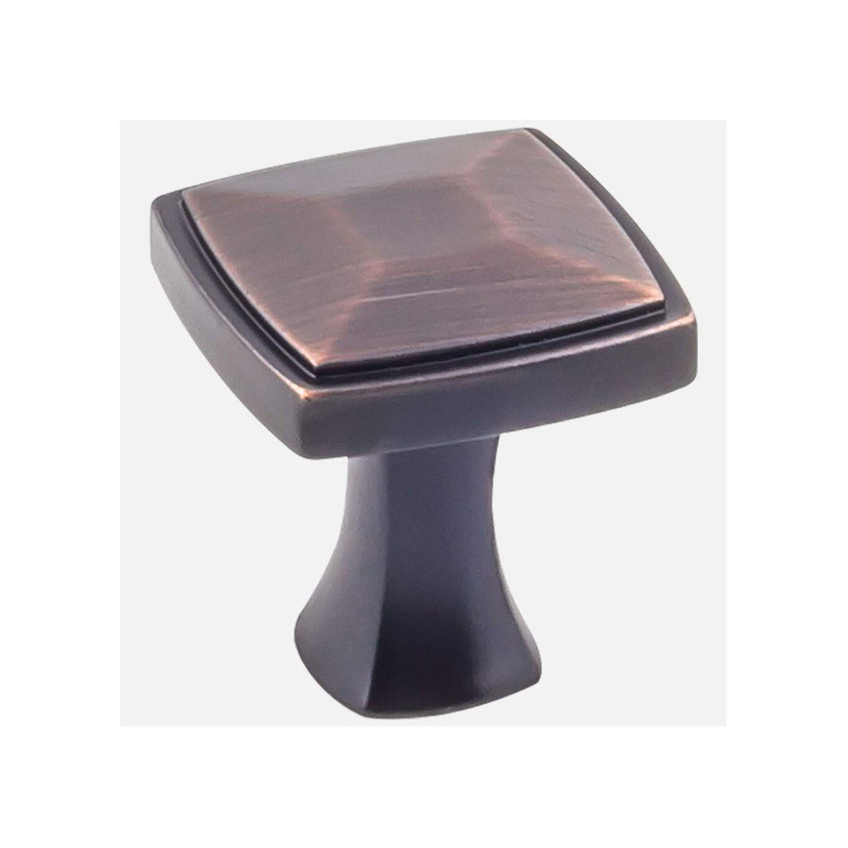 KasaWare K121BORB-10 1-1/16" Diameter Plain Square Knob, 10-pack