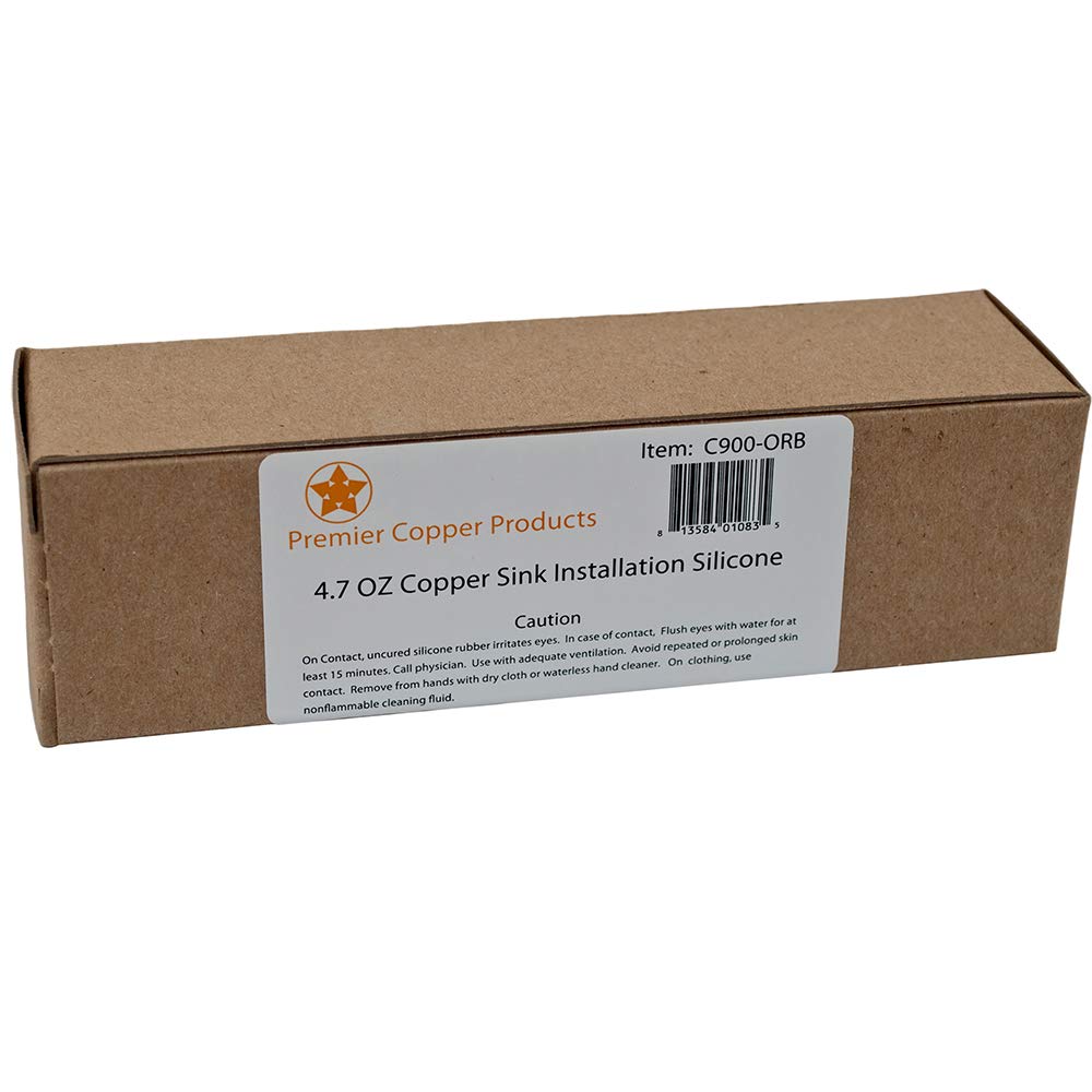 Premier Copper Products C900-ORB Universal Copper Sink Installation Silicone, Oil Rubbed Bronze