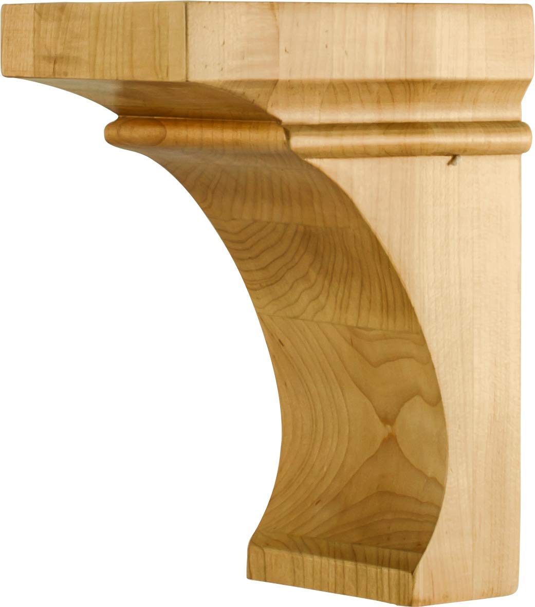Hardware Resources COR44-1-HMP 4" W x 6" D x 8" H Hard Maple Cove Corbel