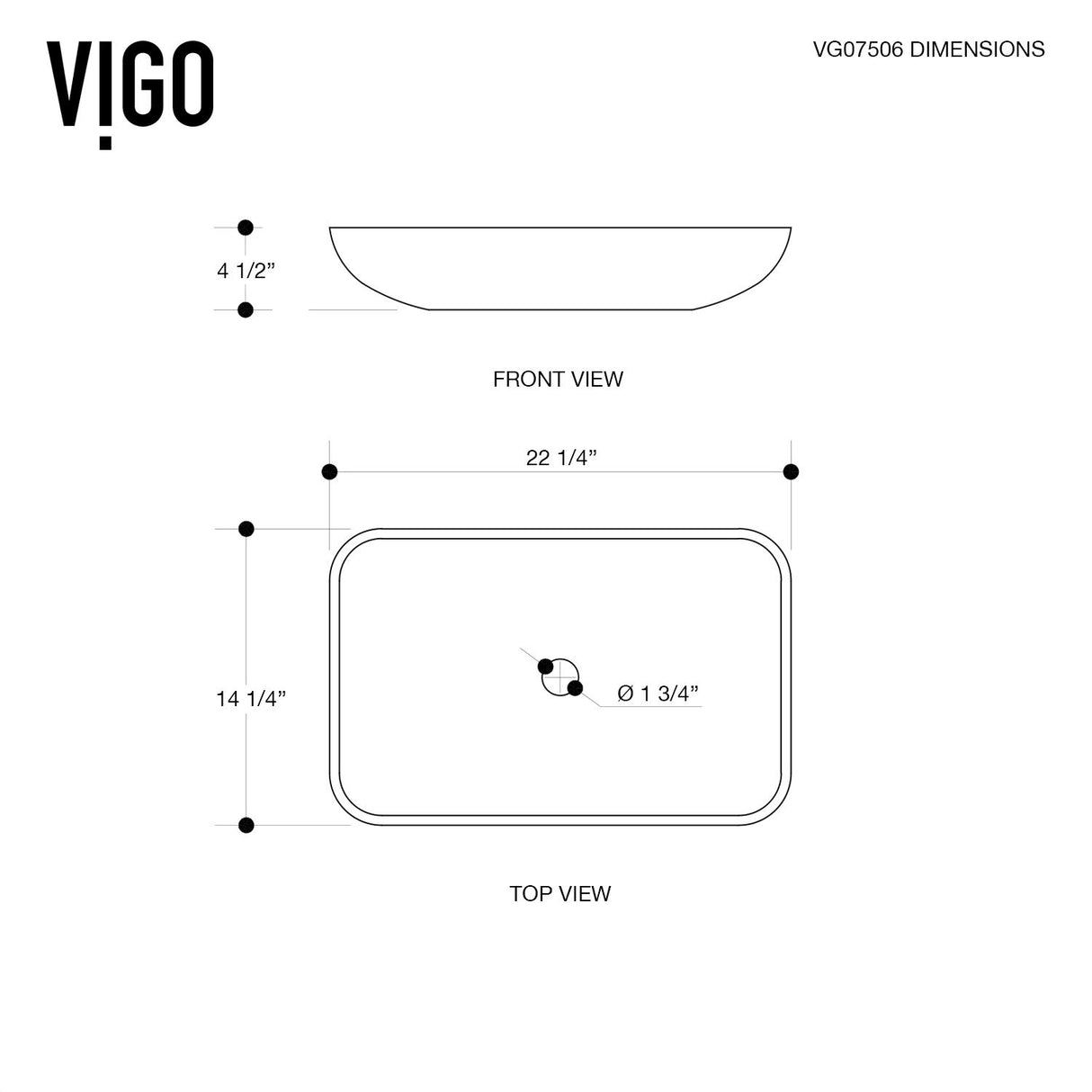 VIGO Copper 22.25 inch L x 14.5 inch W Over the Counter Freestanding Glass Rectangular Vessel Bathroom Sink in Copper - Sink for Bathroom VG07506
