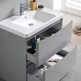 Fresca FVN9132WH Fresca Tuscany 32" Glossy White Free Standing Modern Bathroom Vanity w/ Medicine Cabinet