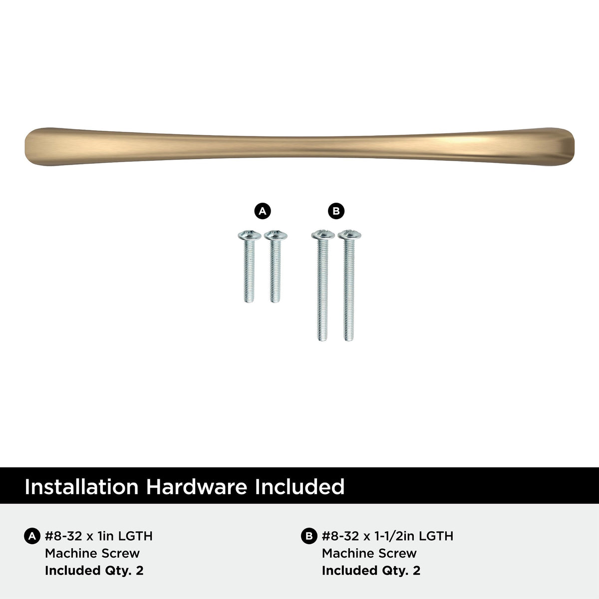 Amerock BP37232CZ Champagne Bronze Cabinet Pull 6-5/16 inch (160mm) Center-to-Center Cabinet Hardware Vaile Furniture Hardware Drawer Pull