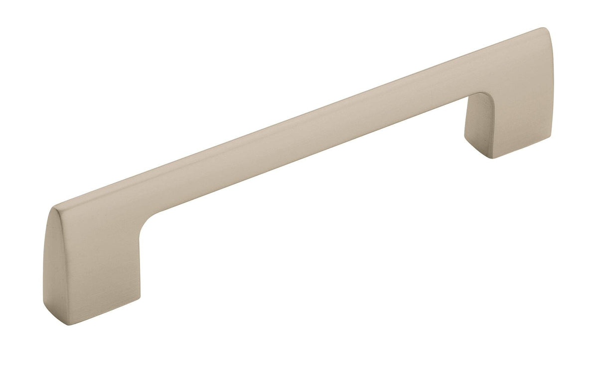 Amerock Cabinet Pull Satin Nickel 5-1/16 inch (128 mm) Center to Center Riva 1 Pack Drawer Pull Drawer Handle Cabinet Hardware