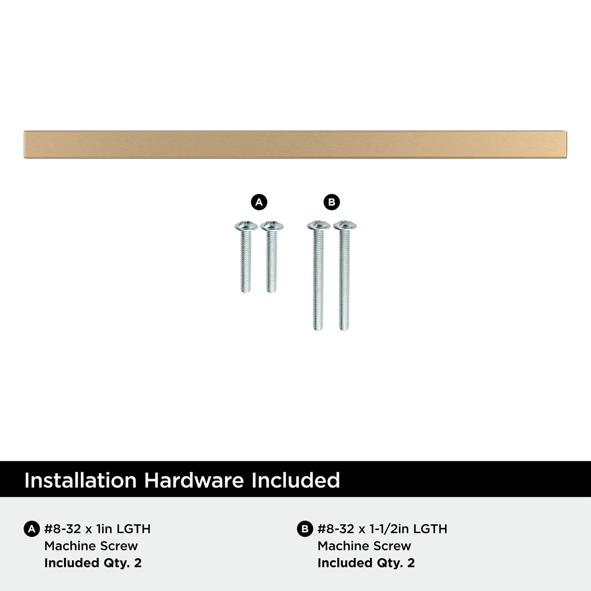 Amerock BP26204CZ Champagne Bronze Cabinet Pull 6-5/16 inch (160mm) Center-to-Center Cabinet Hardware Cyprus Furniture Hardware Drawer Pull
