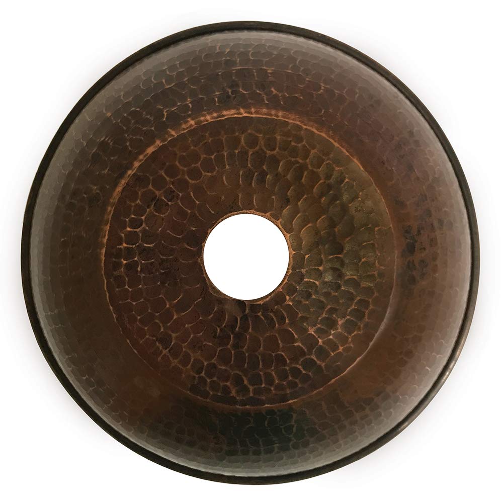 Premier Copper Products SH-L200DB Hand Hammered Copper 8.5-Inch Dome Pendant Light Shade