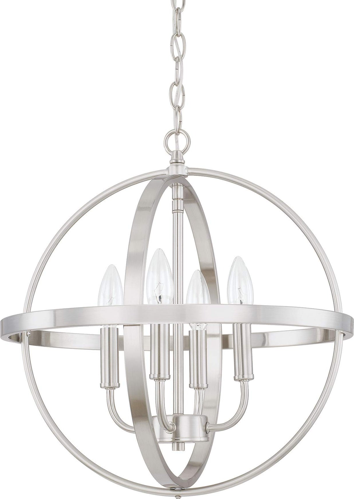 Capital Lighting 317541BN Hartwell 4 Light Pendant Brushed Nickel
