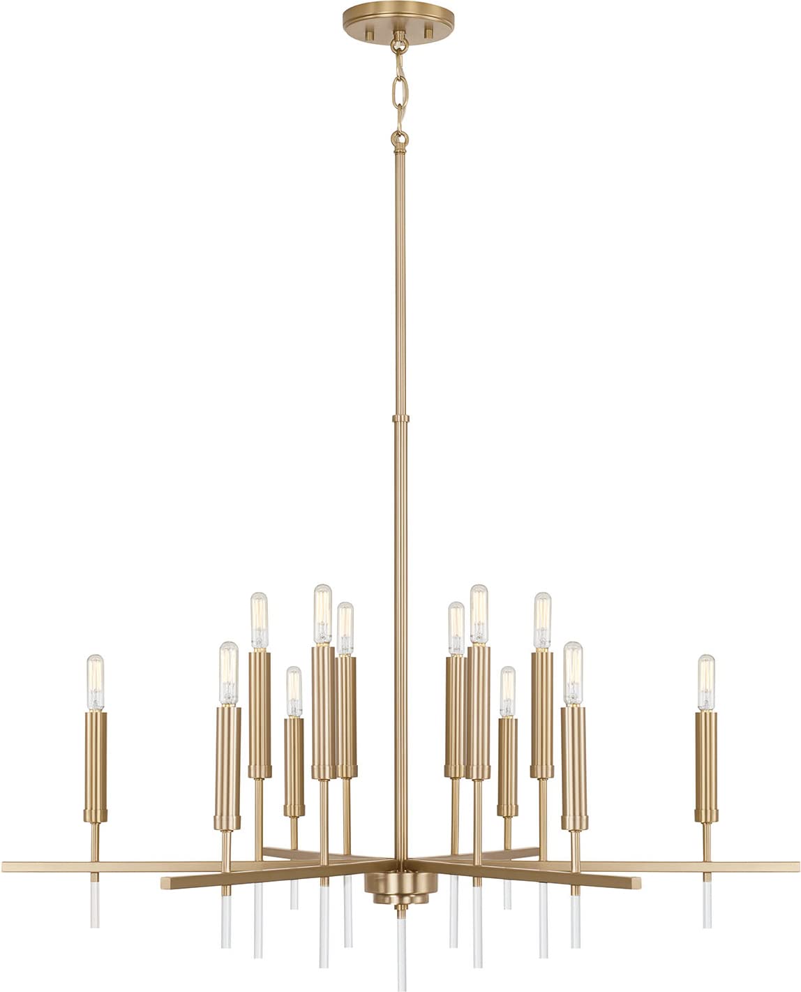 Capital Lighting 449301MA Elora 12 Light Chandelier Matte Brass