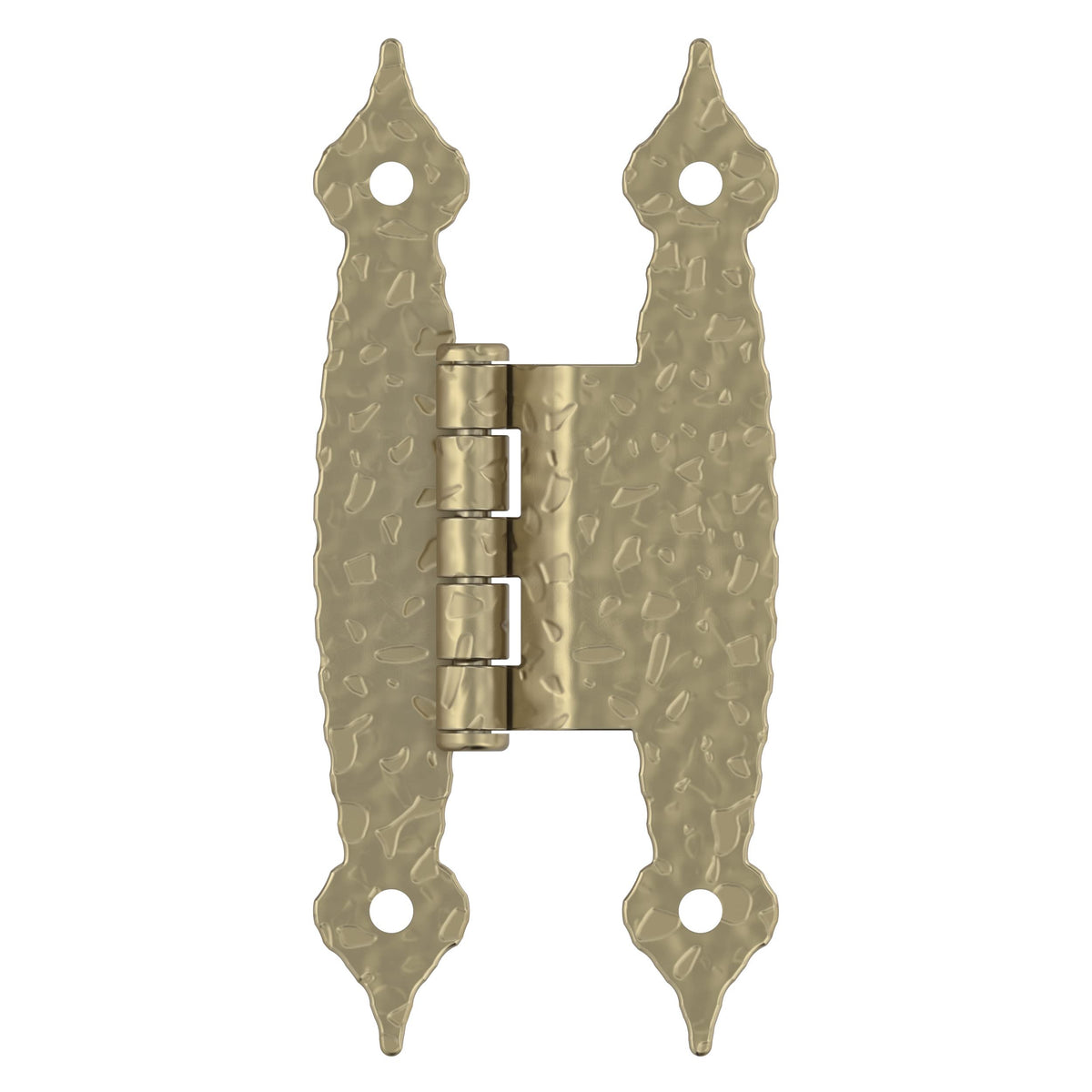 Amerock BPR3406BBZ Cabinet Hinge 3/8 in (10 mm) Offset Non-Self Closing Face Mount Golden Champagne Kitchen Cabinet Door Hinge 1 Pair/2 Pack Functional Hardware
