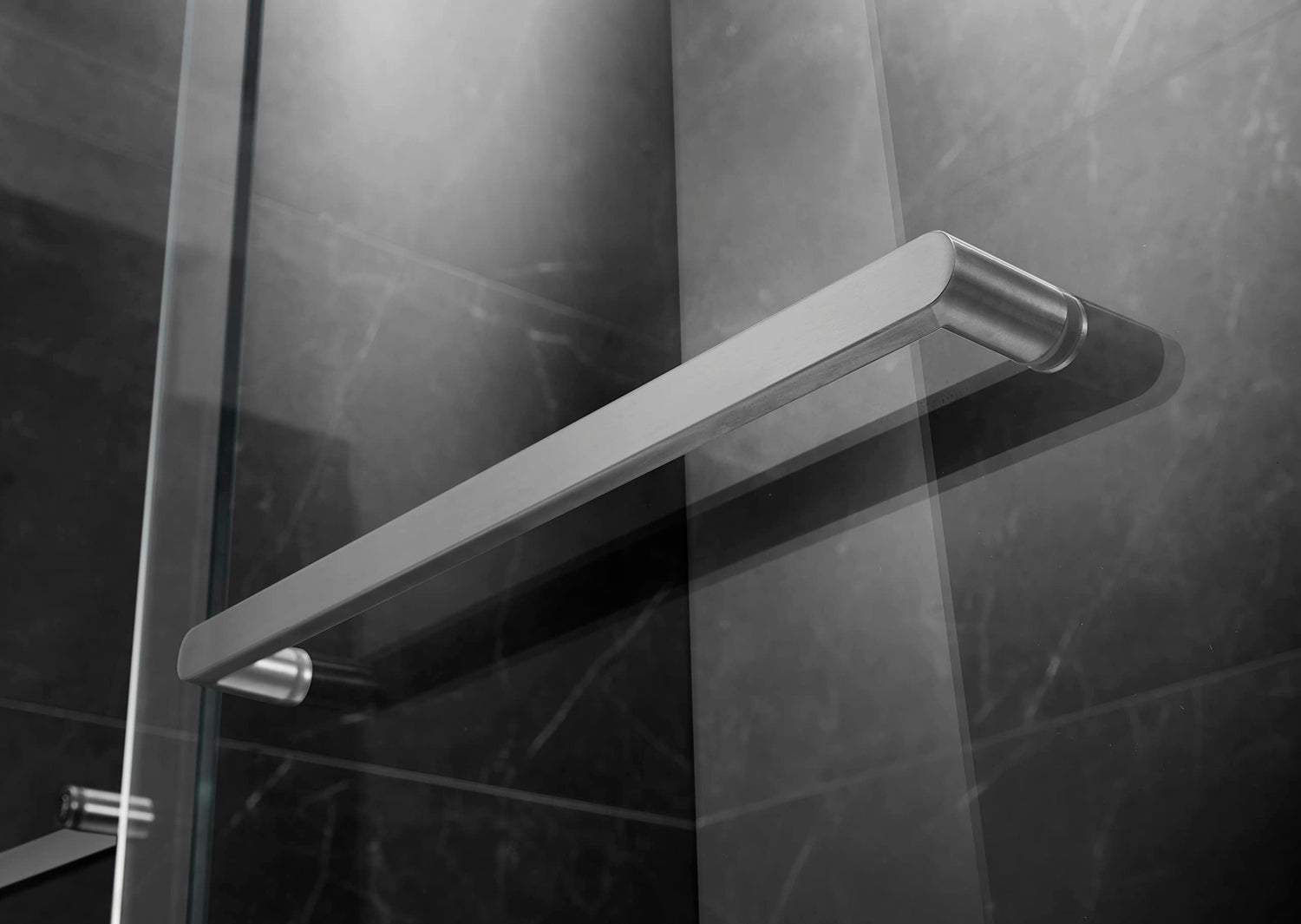 Essence 54'' * 76'' Framed Shower Door (Brushed Nickel)