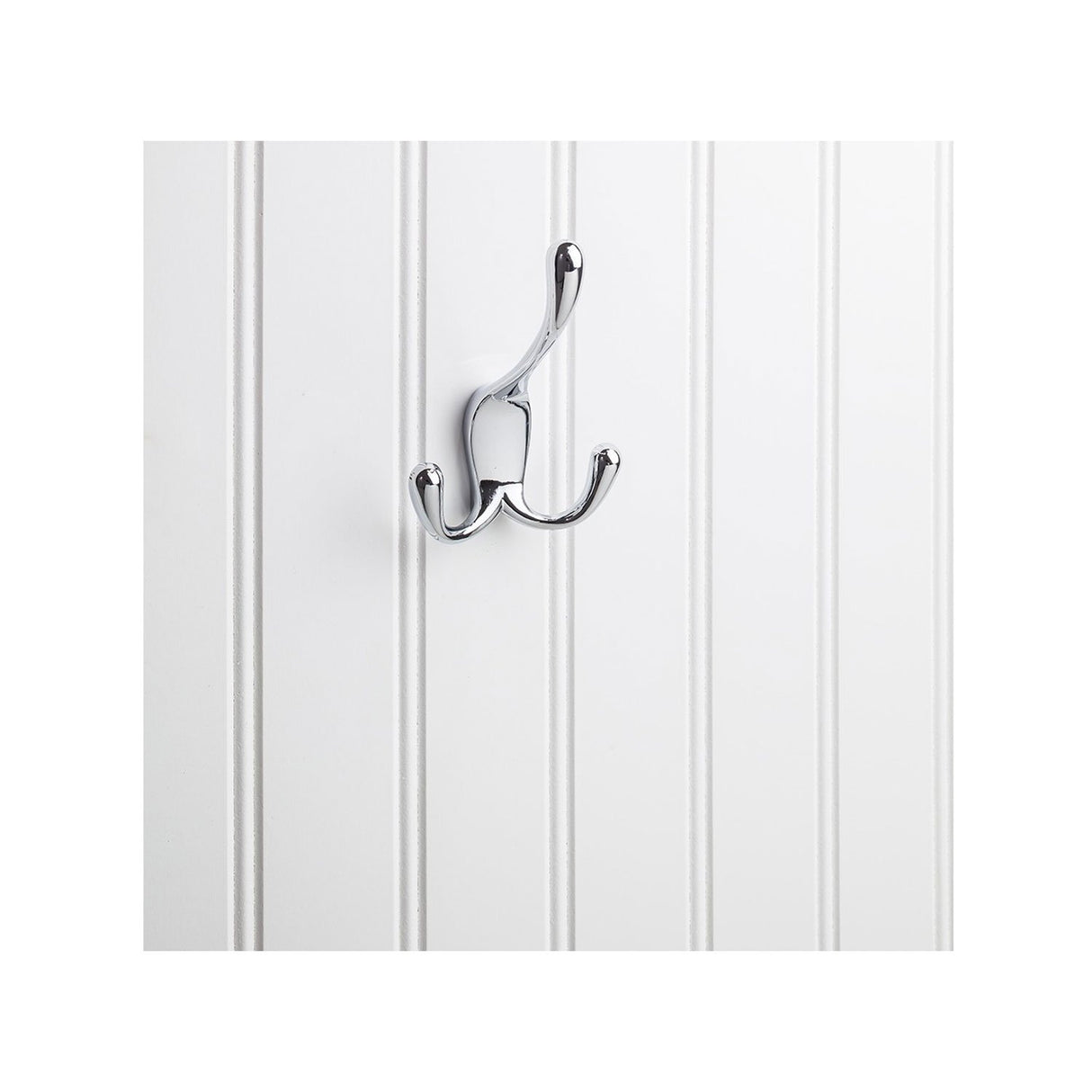 Elements YT40C-400PC 4" Polished Chrome Large Concealed Triple Prong Wall Mounted Hook