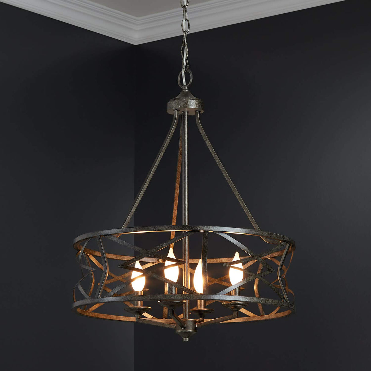 Millennium Lighting 2174-AS Lakewood Chandelier Light
