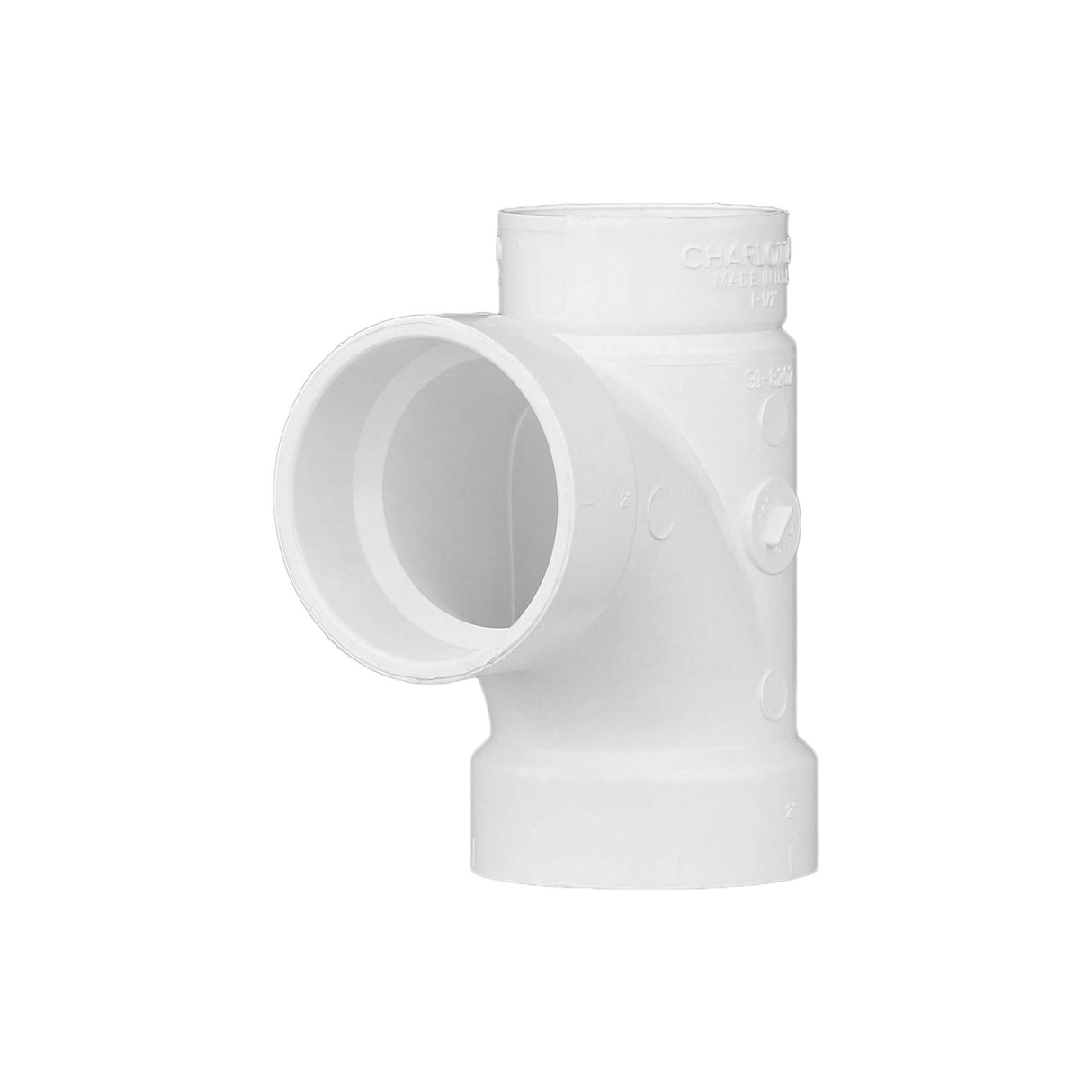 CHARLOTTE PIPE 2 x 1 1/2 x 1 1/2 DWVSANITARYTEE REDUC DWV (DRAIN, WASTE AND VENT) (1 Unit Piece)