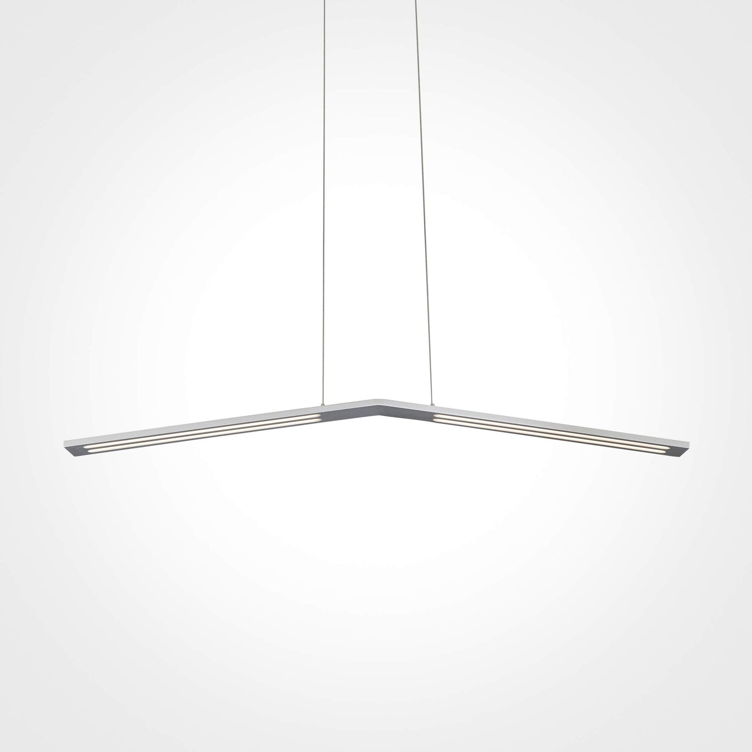 Vonn VMC31520AL Haeidi 43" LED Low-Profile Linear Chandelier in Satin Nickel