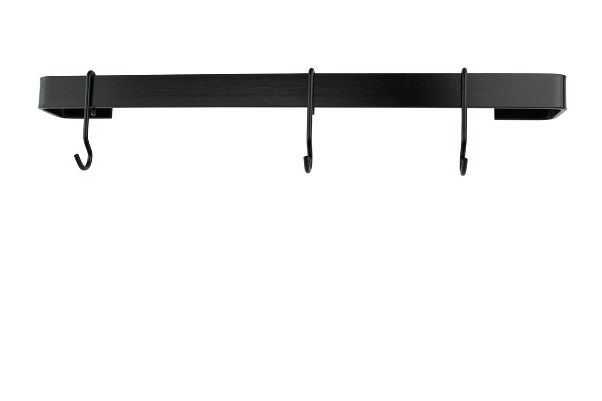 Enclume WR3 BK 36" Classic Wall Rack Utensil Bar w/ 6 Hooks BK