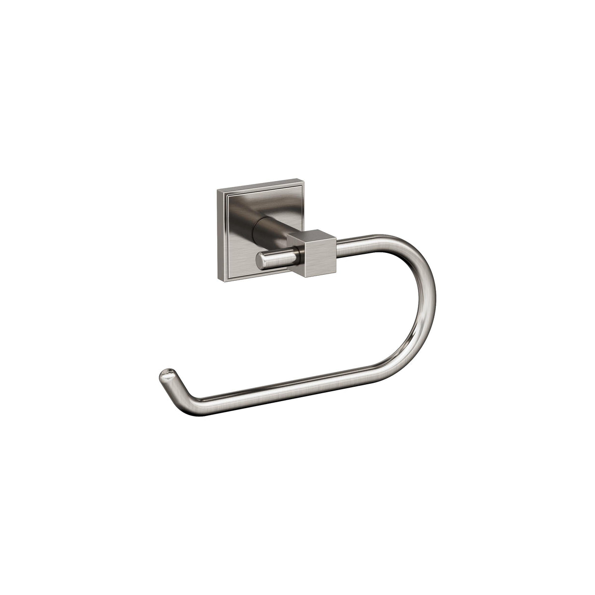 Amerock BH36071G10 Brushed Nickel Single Post Toilet Paper Holder 7-1/16 in. (179 mm) Length Toilet Tissue Holder Appoint Bath Tissue Holder Bathroom Hardware Bath Accessories