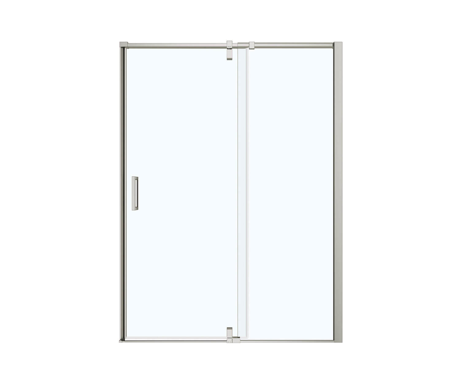 MAAX 137832-900-305-000 ModulR 60 x 78 in. 8 mm Pivot Shower Door for Alcove Installation with Clear glass in Brushed Nickel