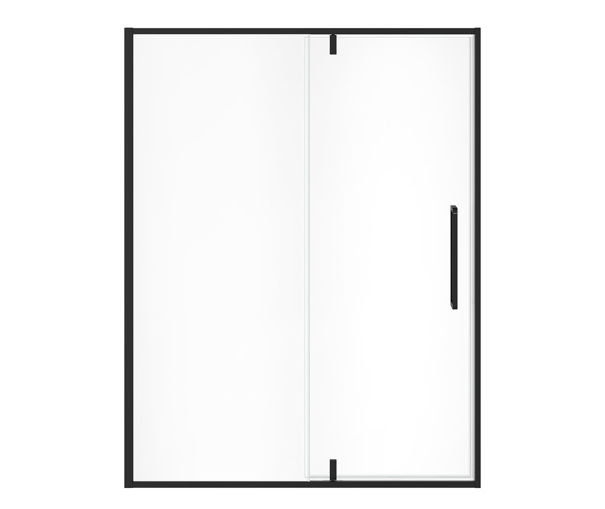 MAAX 135326-900-340-000 Uptown 57-59 x 76 in. 8 mm Pivot Shower Door for Alcove Installation with Clear glass in Matte Black