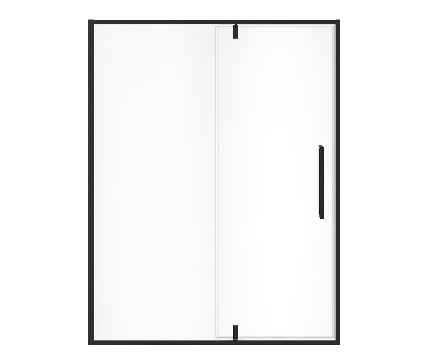 MAAX 135326-900-340-000 Uptown 57-59 x 76 in. 8 mm Pivot Shower Door for Alcove Installation with Clear glass in Matte Black