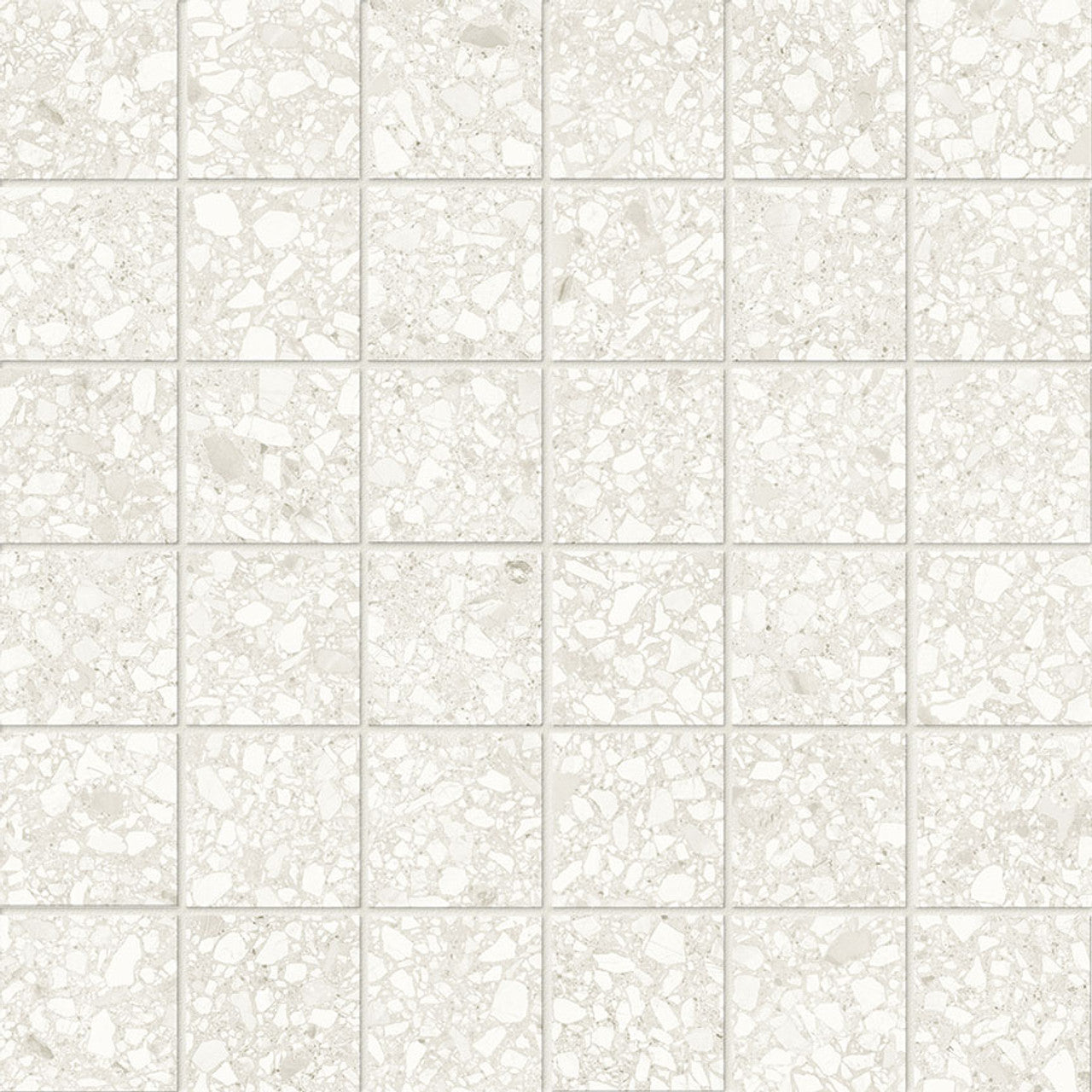 Anatolia Tile 2X2 Station Ivory Matte 36 Piece Porcelain Mosaics. 1 Sheet = .96 Sq. Ft. 4501-0316-0 (63-666) Ivory 2x2 - premium natural stone mosaic tile from Anatolia Tile, available at PoshHaus showroom in Keene, NH