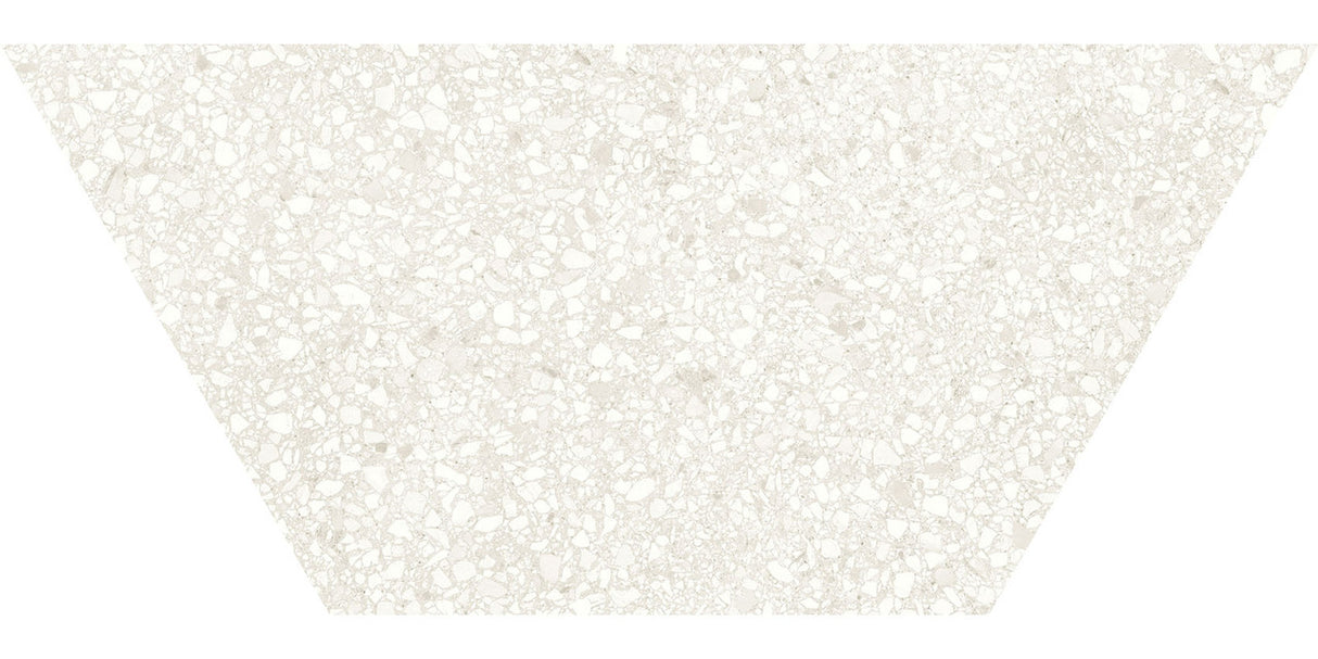 Anatolia Tile 10X24 Station Ivory Porcelain Half Hexagon Tile 64-001 - premium natural stone mosaic tile from Anatolia Tile, available at PoshHaus showroom in Keene, NH