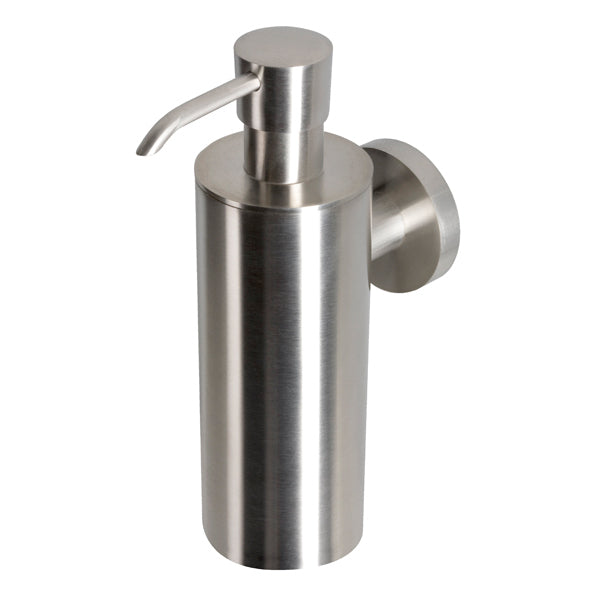 Soap Dispenser, Wall Mounted, Satin, Stainless Steel