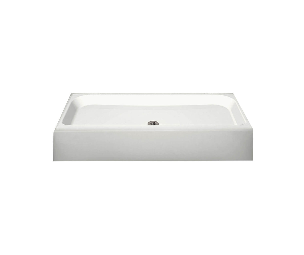 MAAX 105624-000-002-000 Finesse Base 48 x 32 AcrylX Alcove Shower Base with Center Drain in White