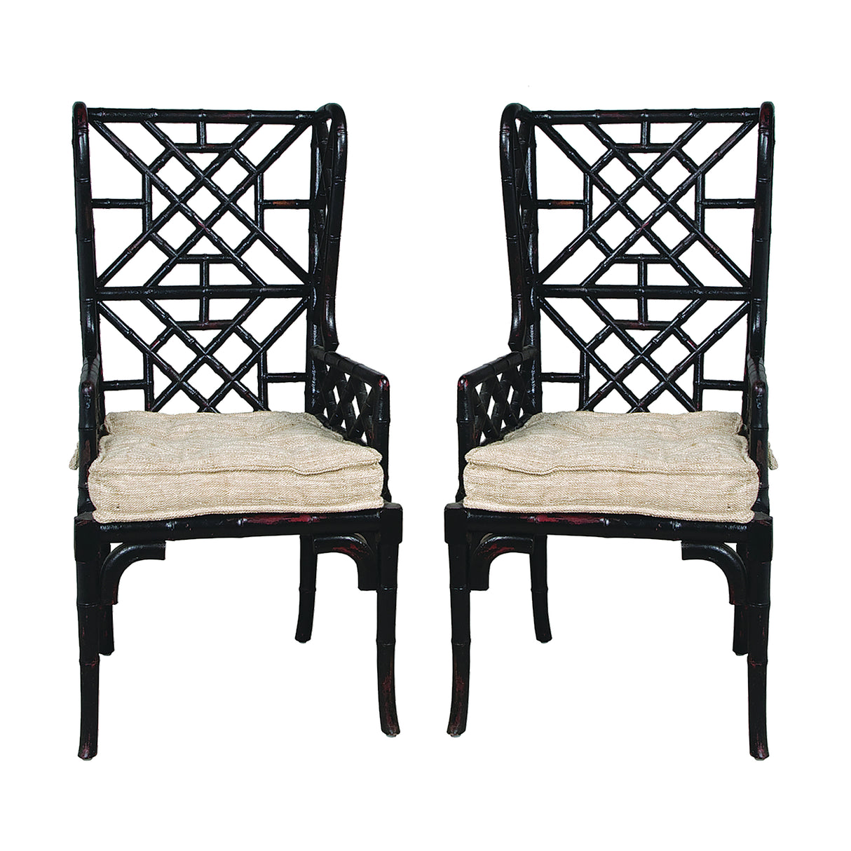 Elk 659522PWMLB Bamboo Chair - Set of 2 Black