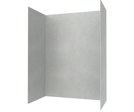 Swanstone SMMK84-4262 42 x 62 x 84 Swanstone Smooth Glue up Shower Wall Kit in Ash Gray SMMK844262.203
