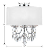 Othello 3 Light Polished Chrome Semi Flush Mount 6623-CH-CL-MWP_CEILING