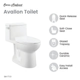 Avallon One-Piece Toilet Side Flush 1.28 gpf