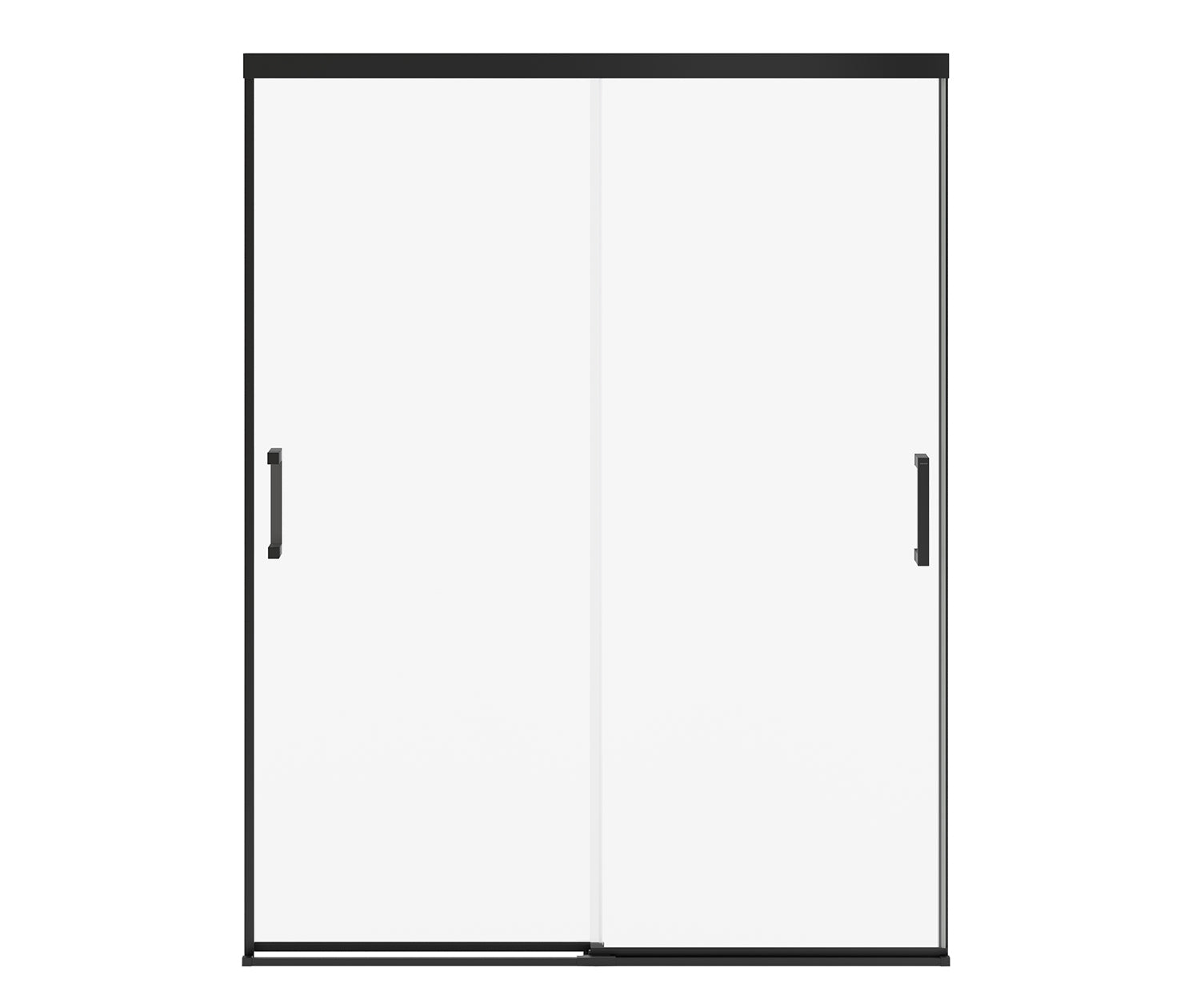 MAAX 135335-900-340-000 Incognito 76 56-59 x 76 in. 8mm Bypass Shower Door for Alcove Installation with Clear glass in Matte Black