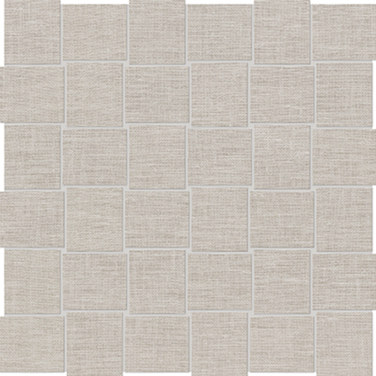 Anatolia Tile 2X2 Basketweave Belgian Linen Natural Porcelain Mosaics. 1 Sheet = .96 Sq. Ft. 4501-0033-1 (69-567) Natural Basketweave 2x2 - premium natural stone mosaic tile from Anatolia Tile, available at PoshHaus showroom in Keene, NH