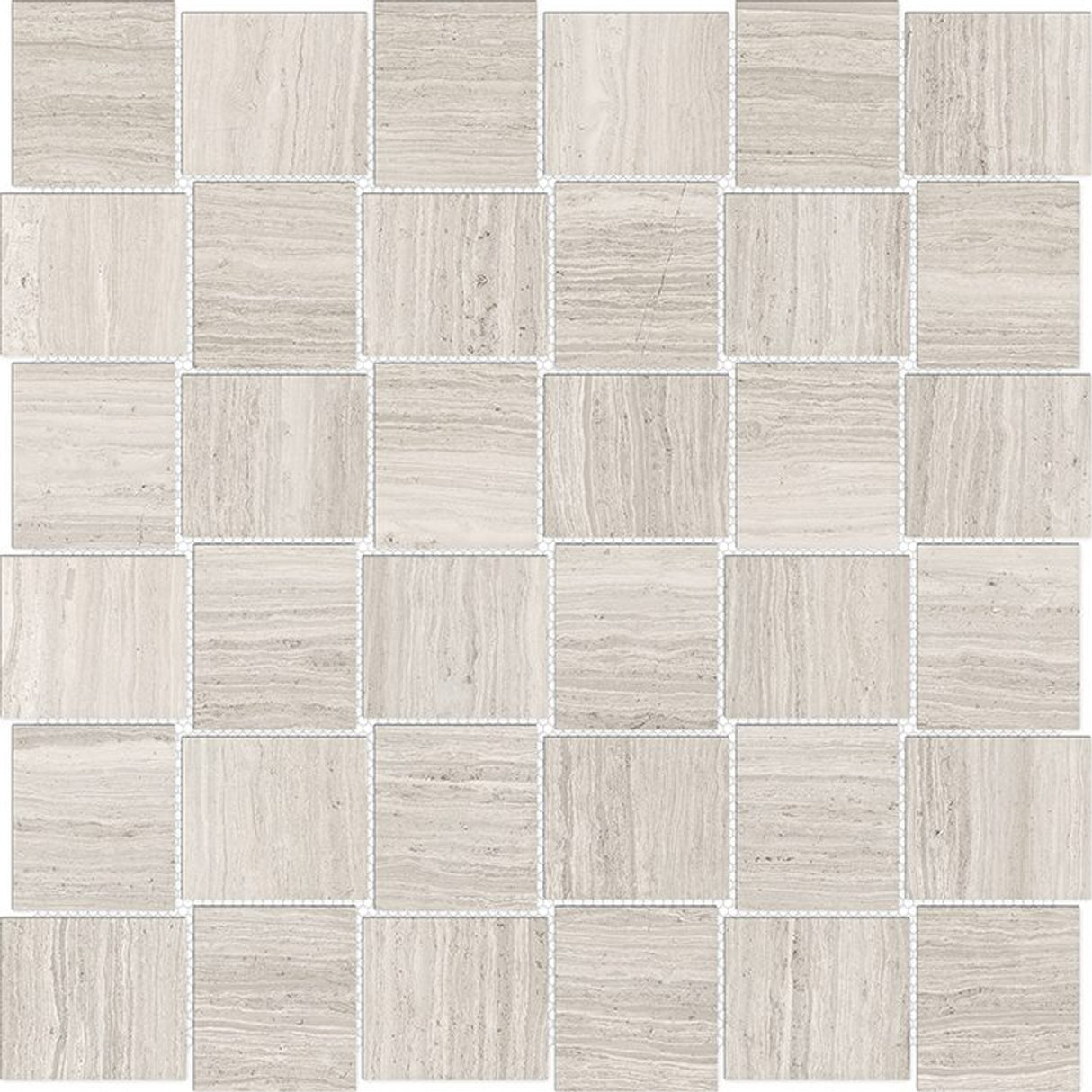 Anatolia Tile 2X2 Basketweave Mayfair Strada Ash Matte Porcelain Mosaics. 1 Sheet = .98 Sq. Ft. 4501-0131-1 Strada Ash 2x2 Basketweave Matte - premium natural stone mosaic tile from Anatolia Tile, available at PoshHaus showroom in Keene, NH