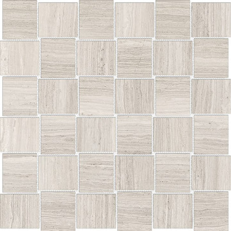 Anatolia Tile 2X2 Basketweave Mayfair Strada Ash Matte Porcelain Mosaics. 1 Sheet = .98 Sq. Ft. 4501-0131-1 Strada Ash 2x2 Basketweave Matte - premium natural stone mosaic tile from Anatolia Tile, available at PoshHaus showroom in Keene, NH