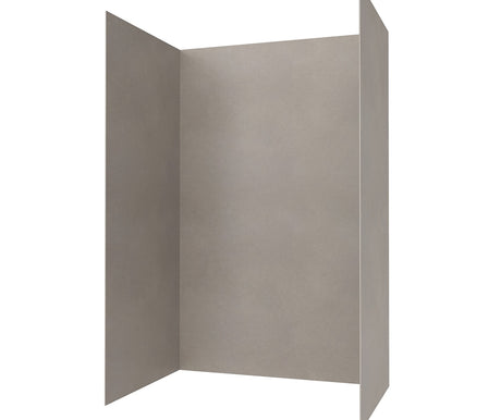 Swanstone SMMK96-4262 42 x 62 x 96 Swanstone Smooth Glue up Shower Wall Kit in Clay SMMK964262.212