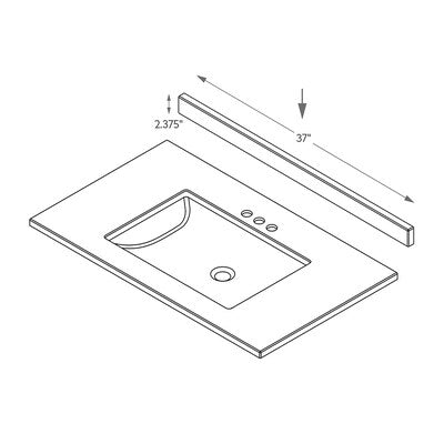 Backsplash Included with Top (Showroom)