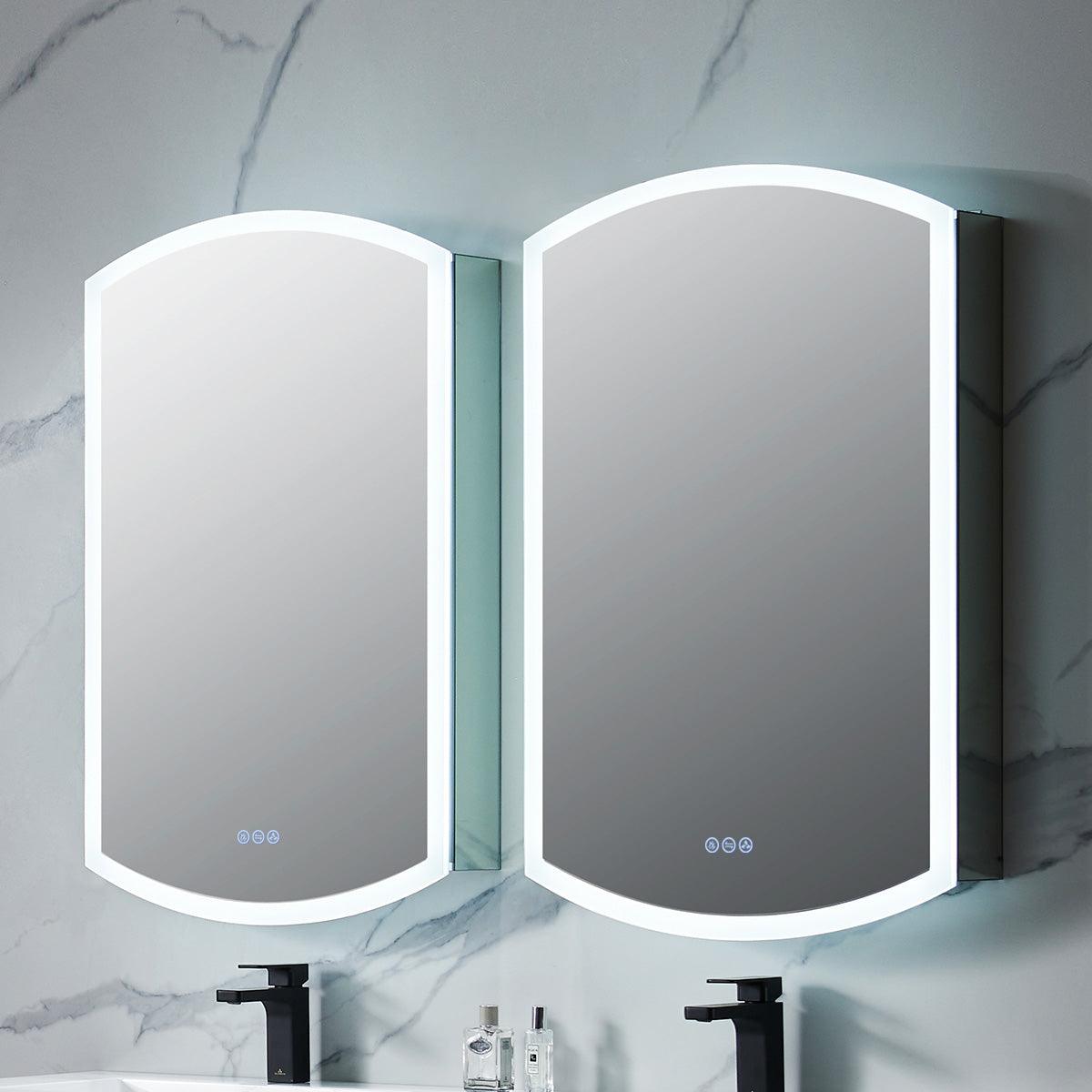 Blossom Castor 24″ LED Medicine Cabinet – Modern Innovation & Sleek Design