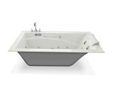 MAAX 101269-000-001-000 Optik 6636 Acrylic Alcove End Drain Bathtub in White