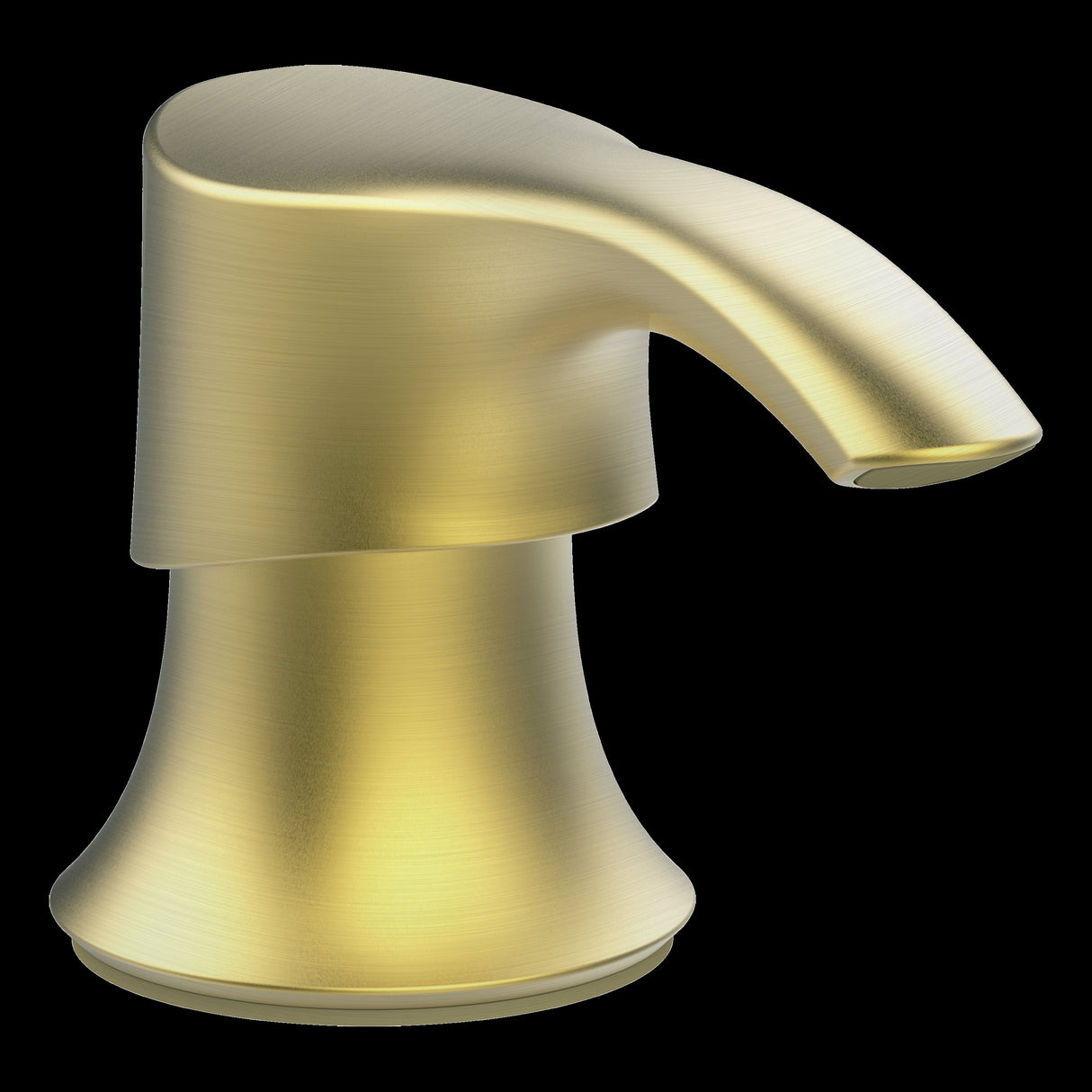 Pfister Transitional Round Soap Dispenser with SoloTilt in Brushed Gold
