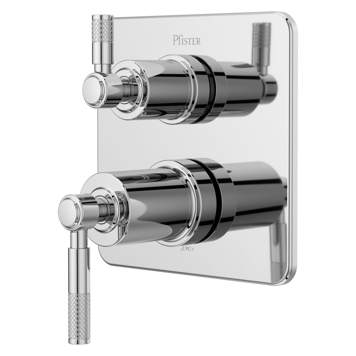 Hillstone Stacked Diverter Trim Kit in Polished Chrome