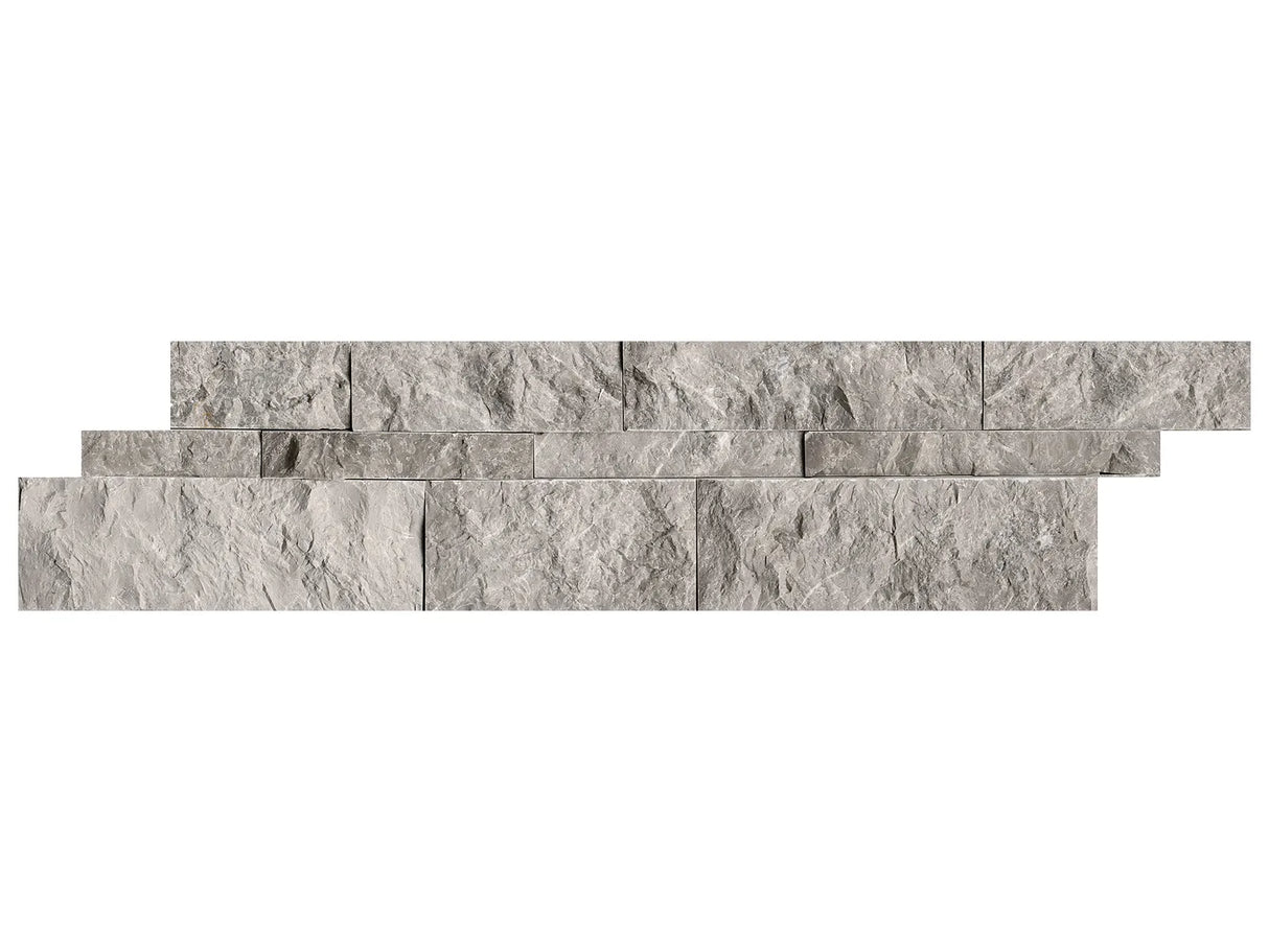 Anatolia Tile 6X24 Marble Ritz Gray Split Face Stone Wall Panels 72-609 - premium natural stone mosaic tile from Anatolia Tile, available at PoshHaus showroom in Keene, NH