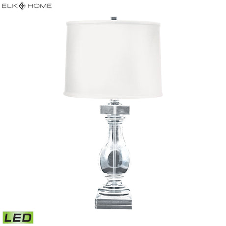 Elk 704-LED Crystal 28'' High 1-Light Table Lamp - Clear
