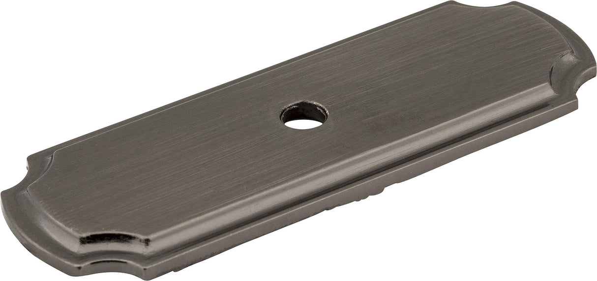 Jeffrey Alexander B812-BNB 2-13/16" Brushed Black Nickel Knob Backplate